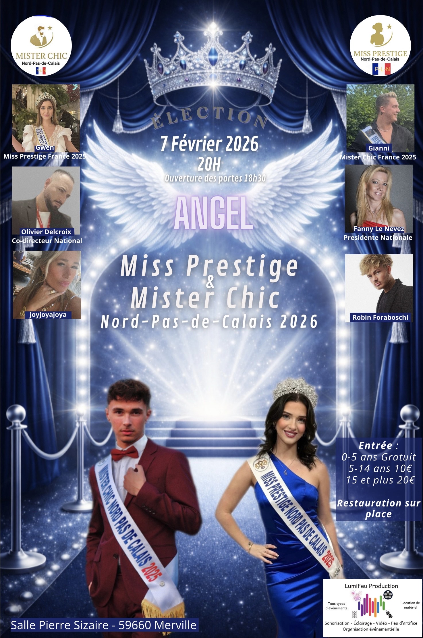 Concours Miss Prestige et Mister Chic Nord Pas-de-Calais 2026