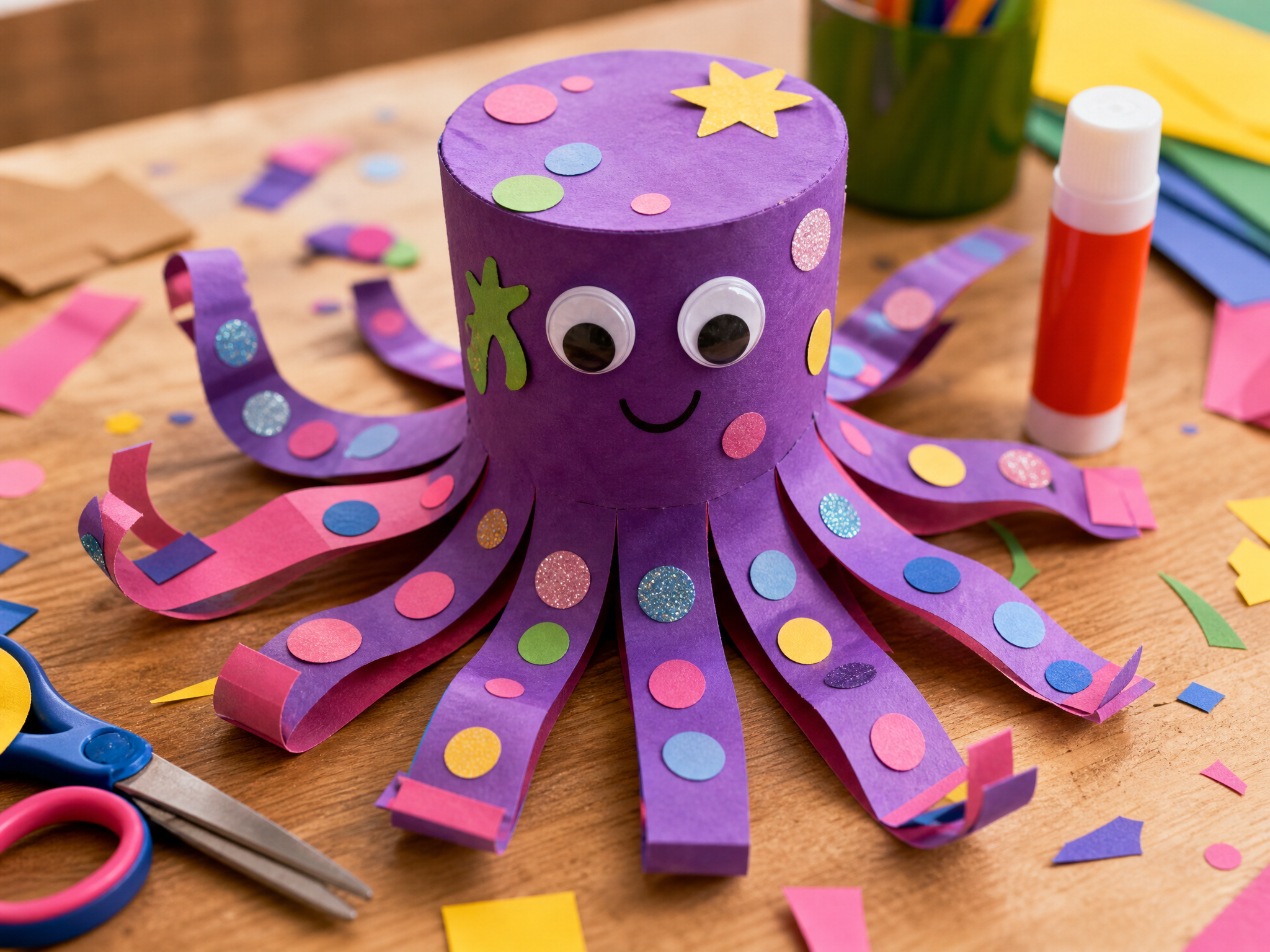 Atelier enfant - Ma pieuvre en papier