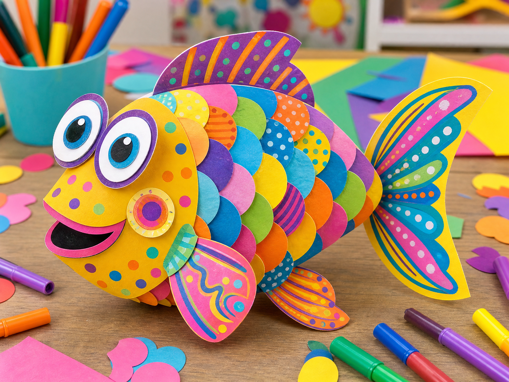 Atelier enfant - Mon poisson rigolo